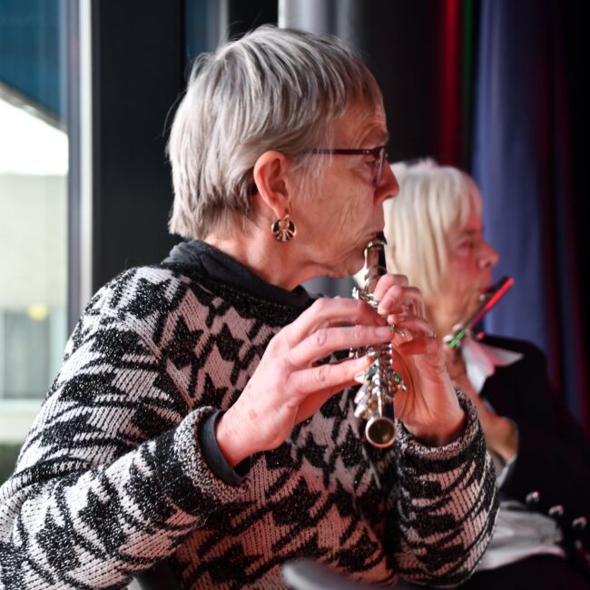 Fluitensemble volwassenen senioren