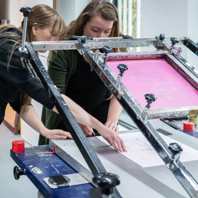 Zeefdruk beeldende kunst grafisch